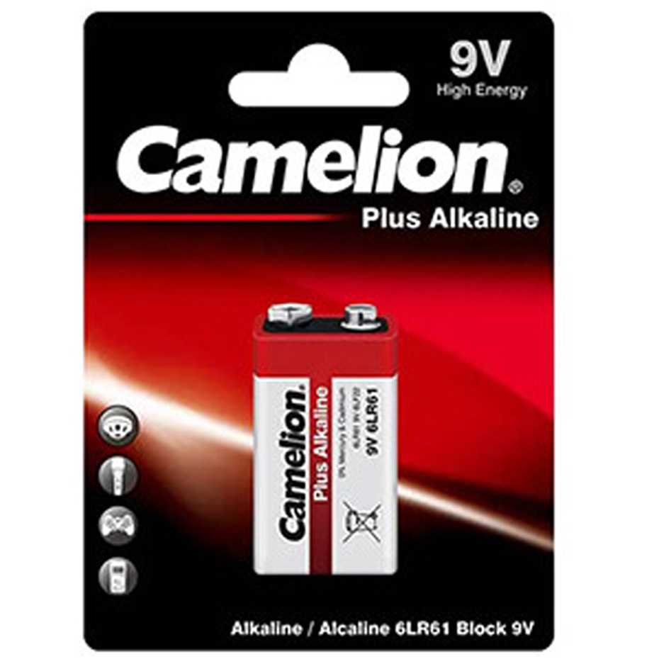 باتری کتابی کملیون PLUS آلکالاین 9 ولت (6LR61)