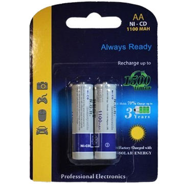 باتری قلمی شارژی نیکل کادمیوم AA ظرفیت 1100mAh (BEST / NGH)