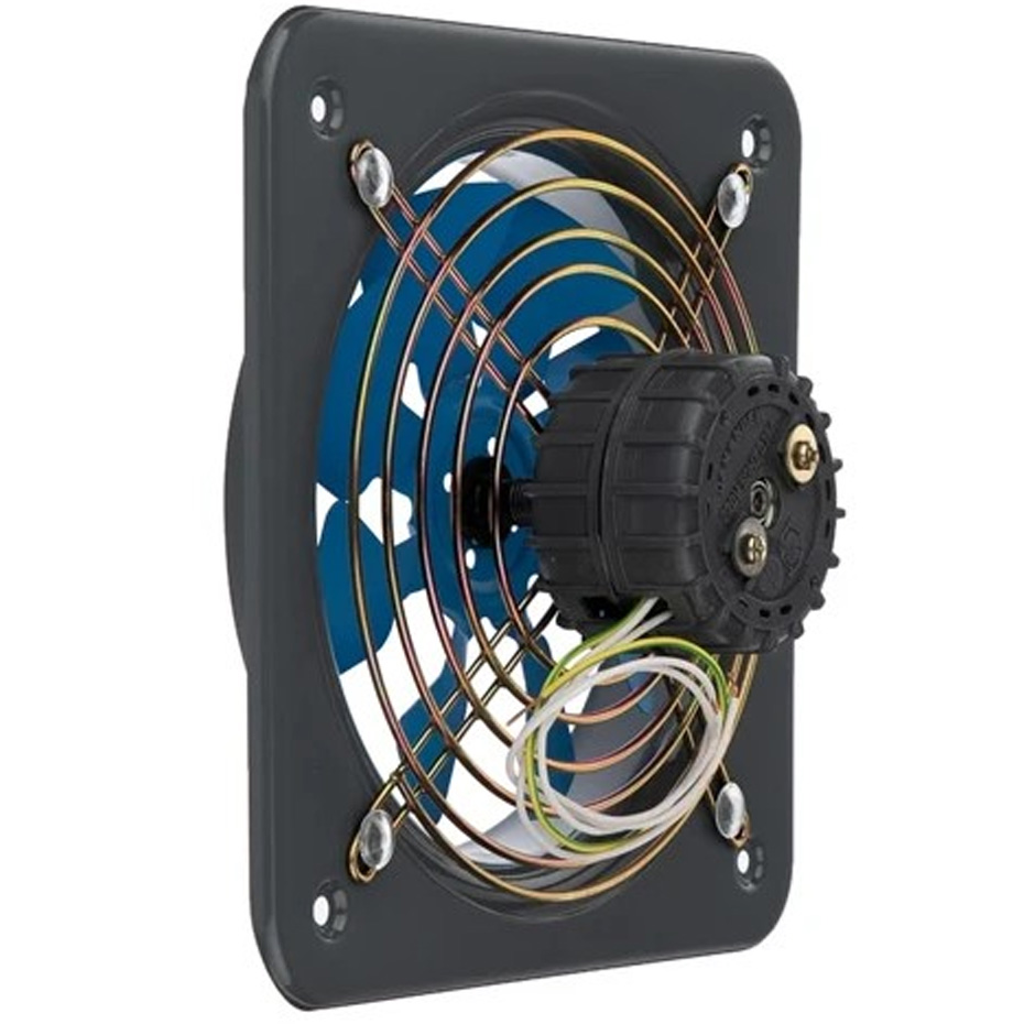 هواکش 20 سانت دمنده با پروانه فلزی مدل 20C2S موتور بزرگ