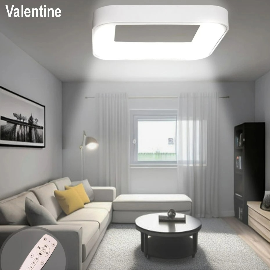 چراغ سقفی مربع والنتین ریموت دار دیمیبل