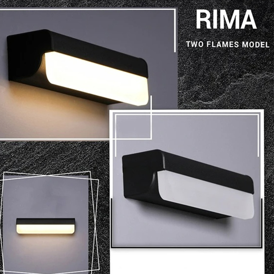 چراغ دیواری 16 وات سیلانور مدل ریما دو شعله