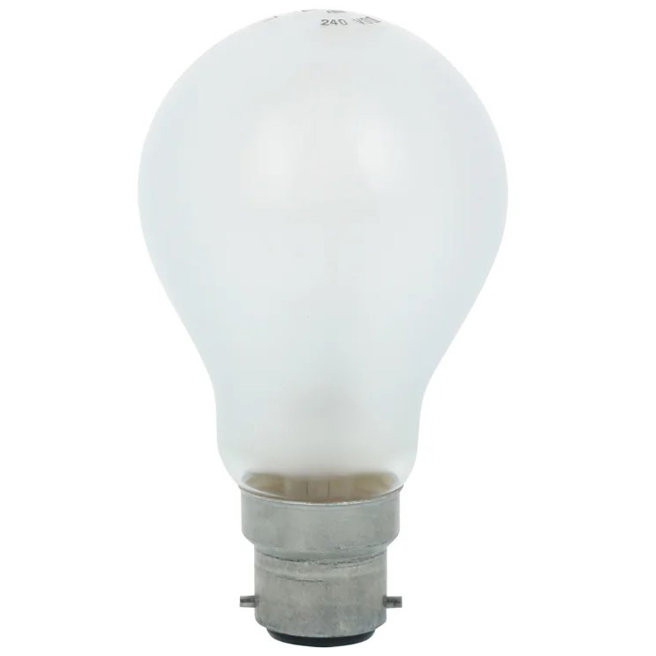 لامپ حبابی خاری 220 ولت 60 وات لیندر مدل A60 شیشه مات سرپیچ خاری (پایه BA22D)