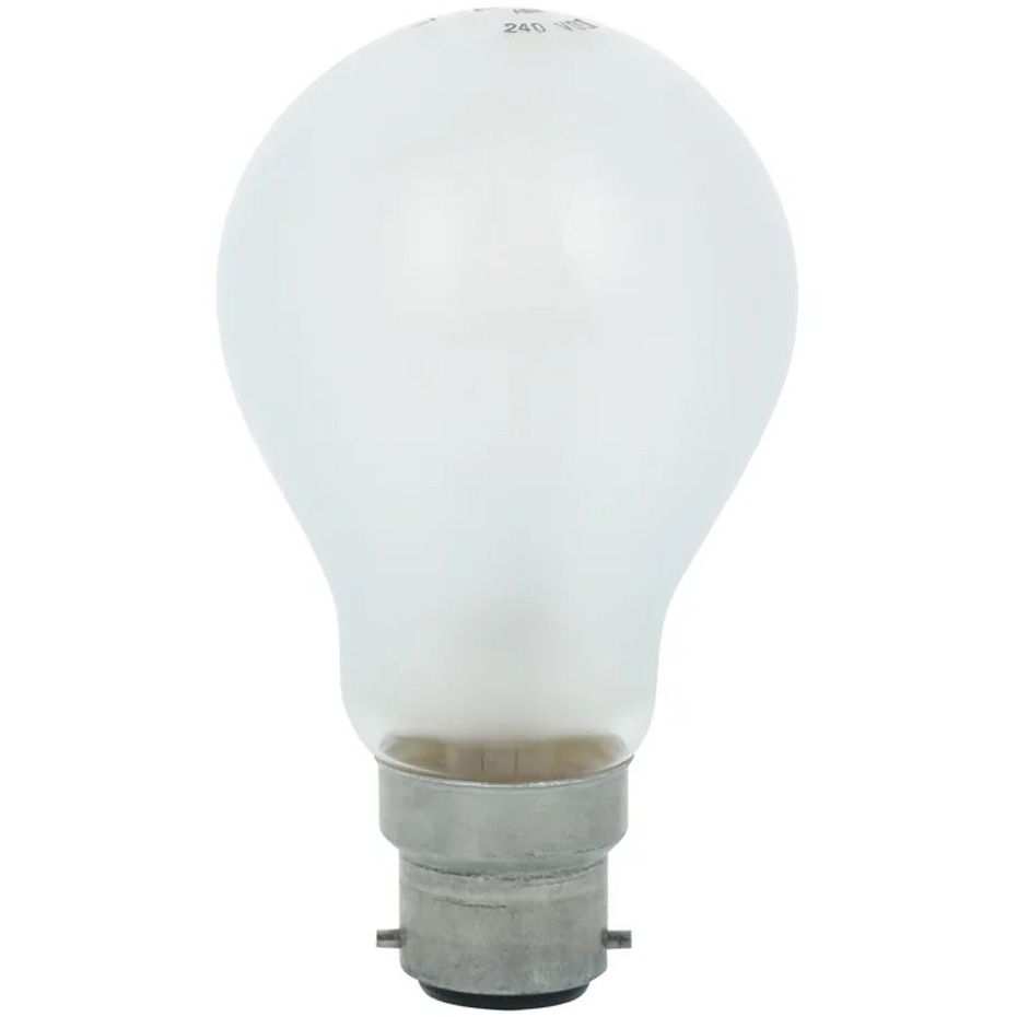 لامپ حبابی خاری 220 ولت 100 وات لیندر شیشه مات سرپیچ خاری (پایه BA22D)