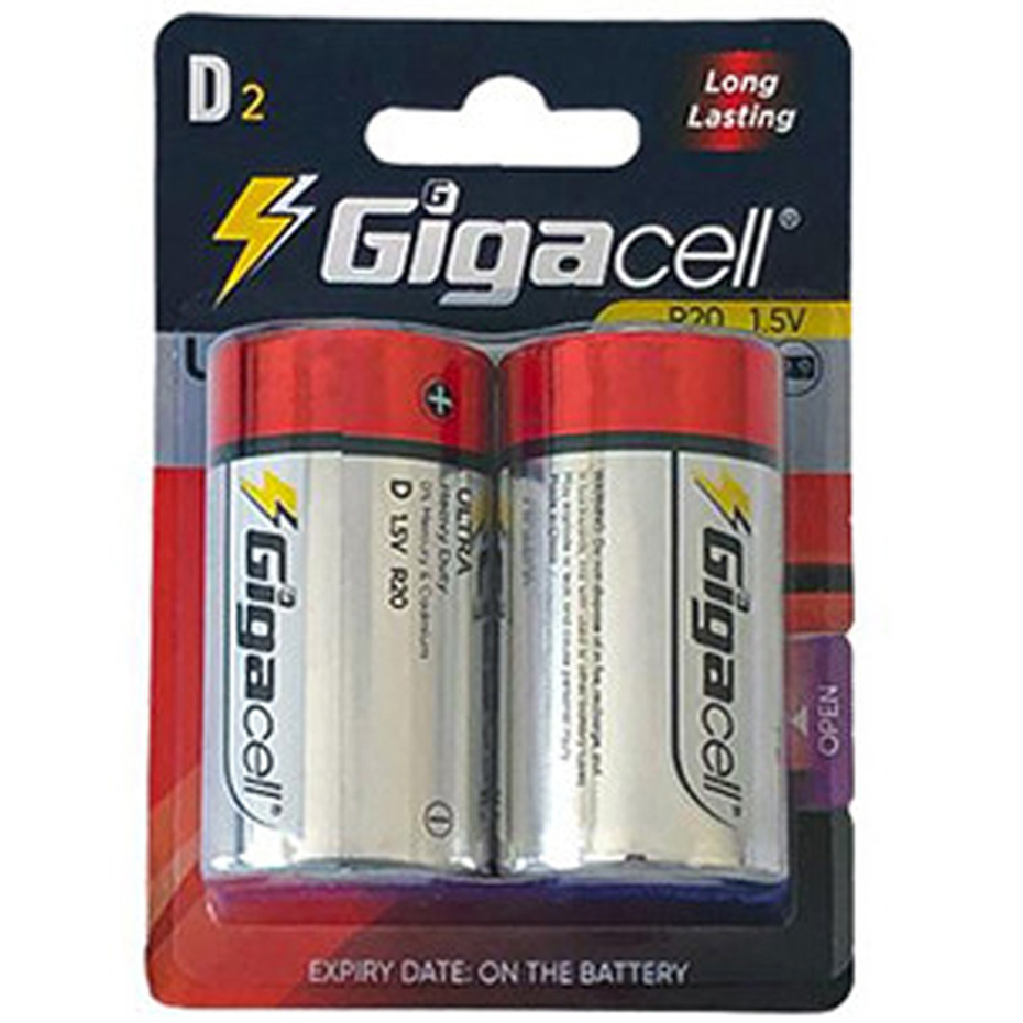 باتری بزرگ گیگاسل R20 سایز D کارتی