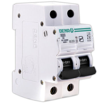 فیوز مینیاتوری دو پل 20 آمپر دنا الکتریک مدل B20-6K