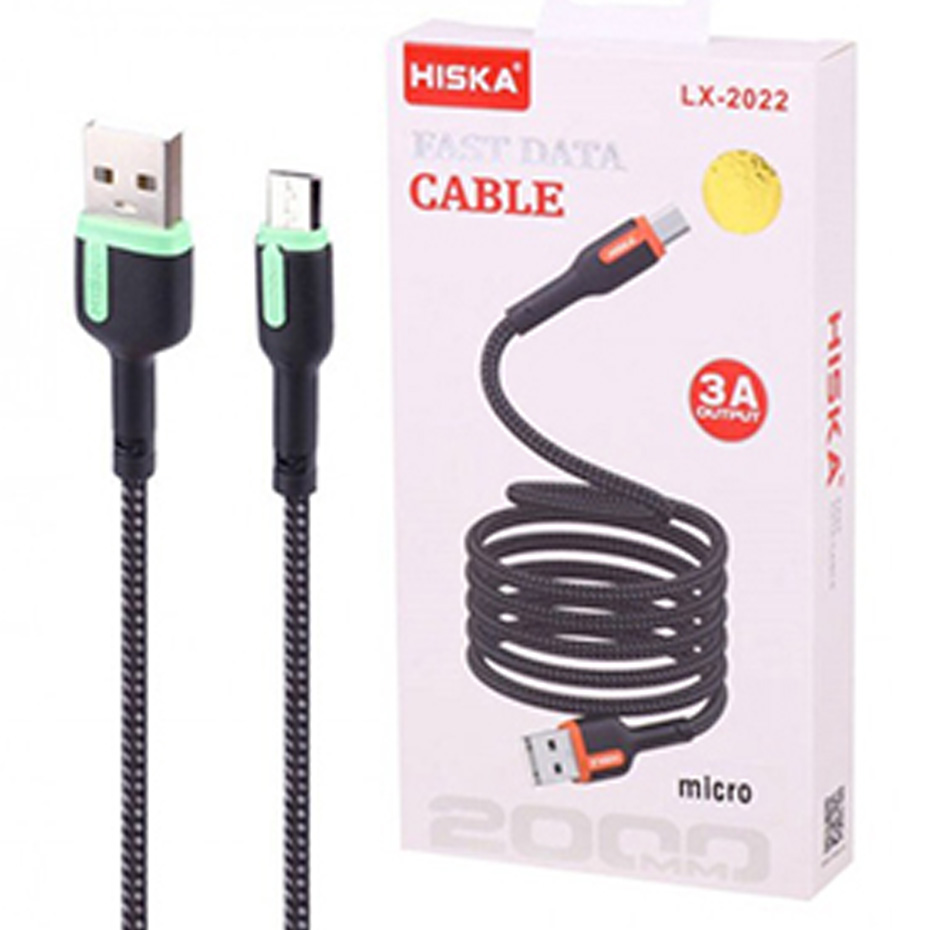 کابل اندروید هیسکا ۲ متری HISKA
