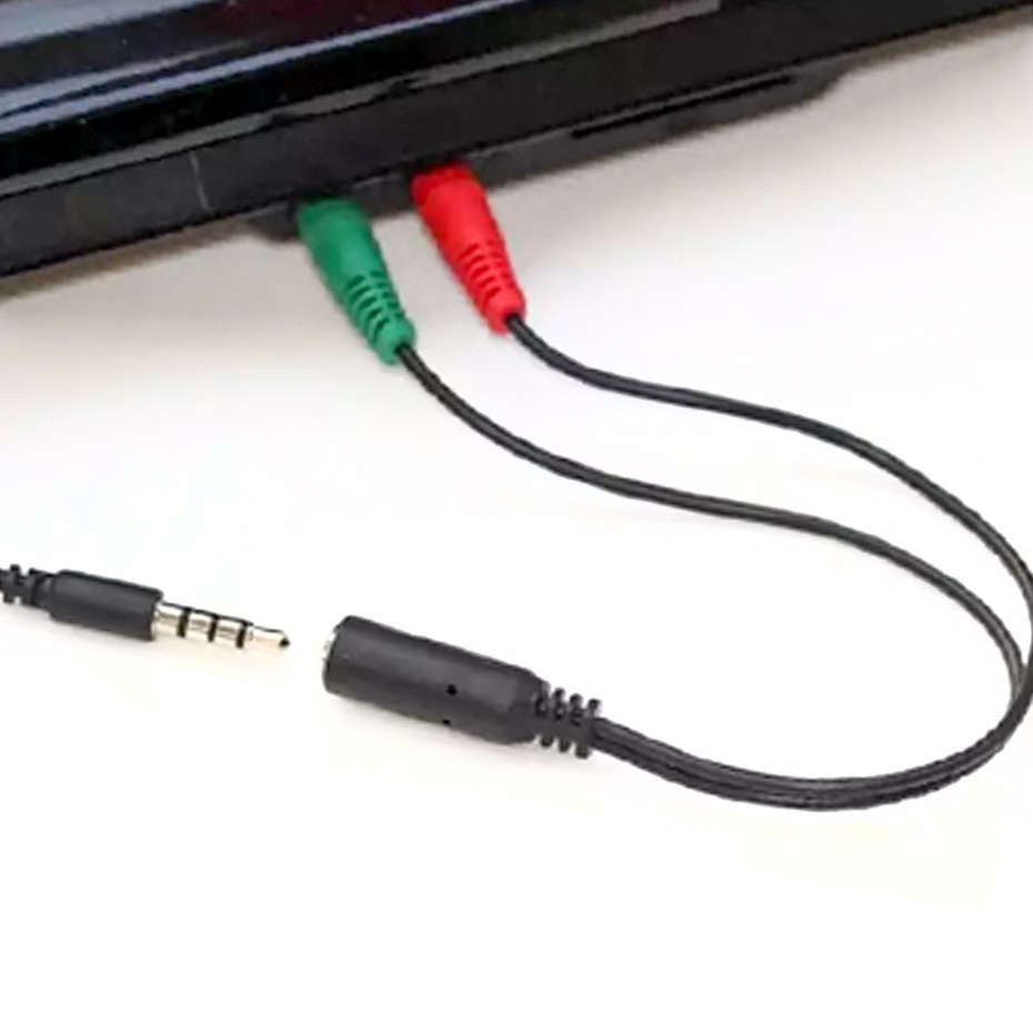 کابل 1 به 2 هدفون و میکروفون