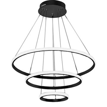 لوستر چشمه نور مدل کد A6345/3H-BK (ریموت‌دار)