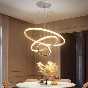 لوستر چشمه نور کد A6345/3H-G زیتونی (ریموت‌دار)