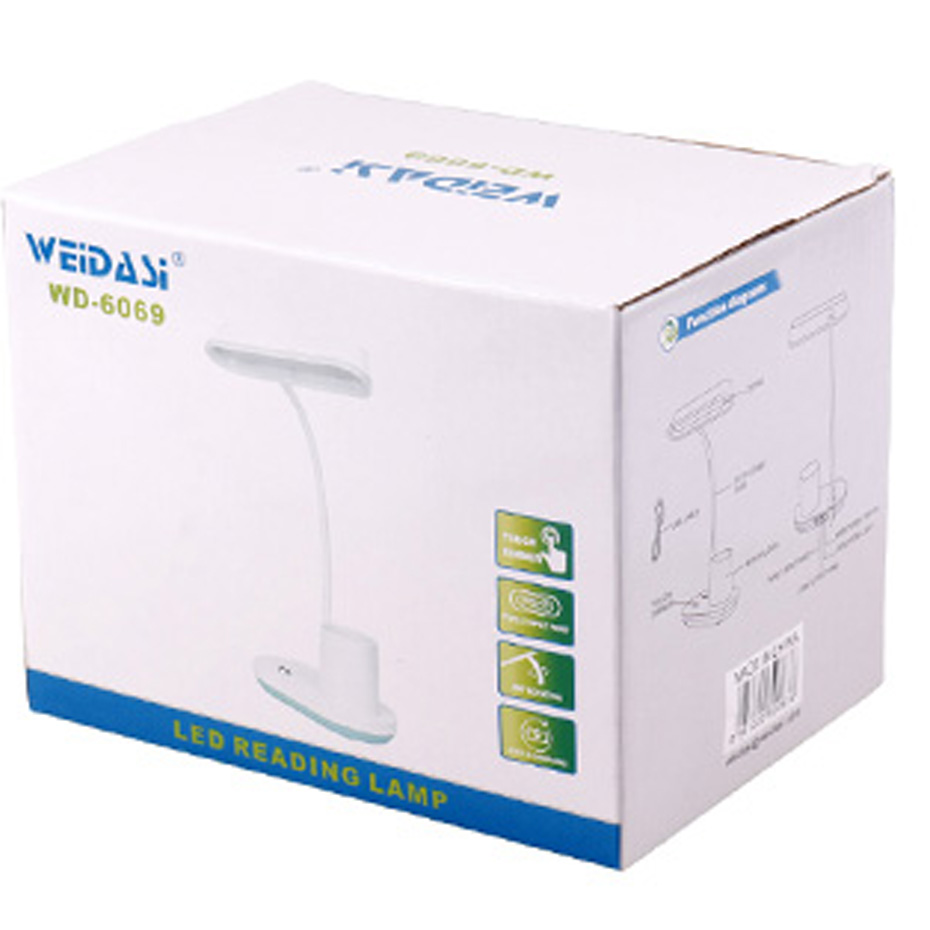 چراغ مطالعه شارژی لمسی ویداسی Weidasi WD-6069
