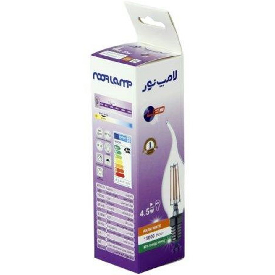 لامپ LED فیلامنت اشکی 4.5 وات نور پایه E14