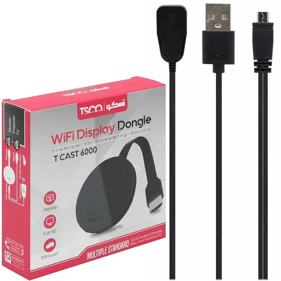 دانگل انتقال تصویر HD وای فای تسکو T CAST 6000