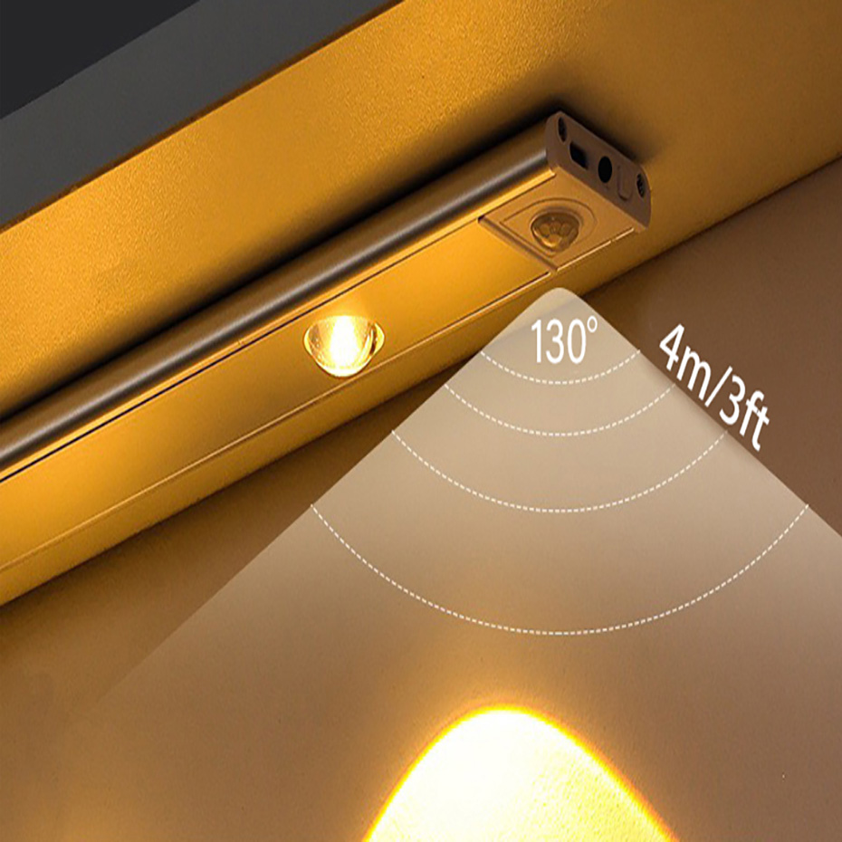 چراغ LED شارژی زیر کابینتی 40 سانت سه حالته سنسوردار