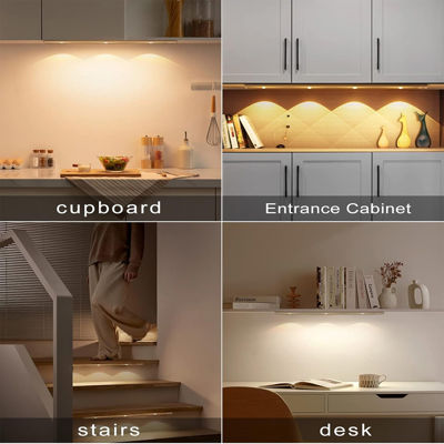 نورپردازی هوشمند زیر کابینت | خرید چراغ LED شارژی سنسوردار سه حالته (30 و 40 سانت)
