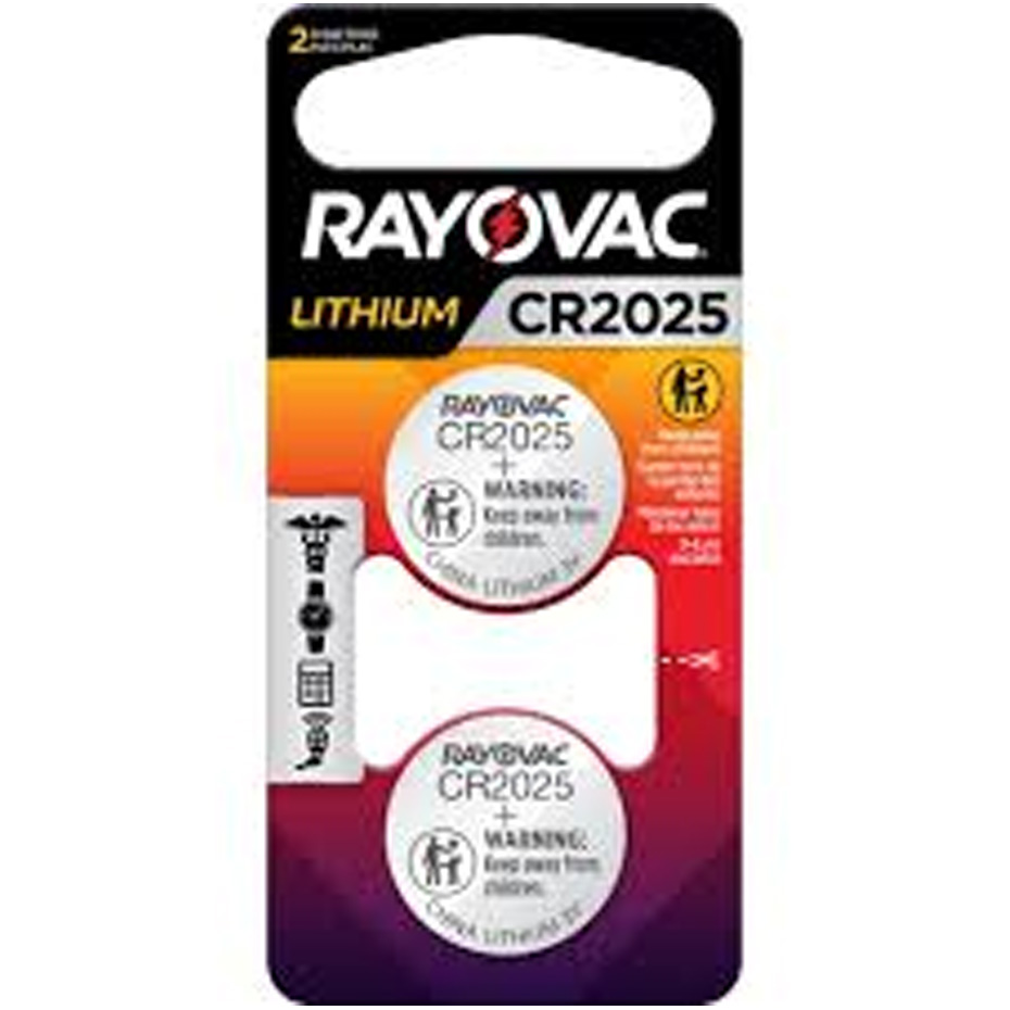 باتری سکه‌ای ریوواک Rayovac CR2025 لیتیومی 3 ولت