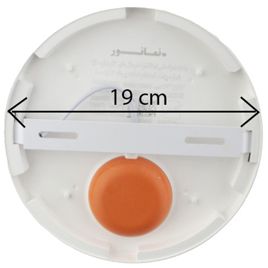 پنل سقفی گرد روکار 20 وات قطر 20 سانت نمانور سری PA 20