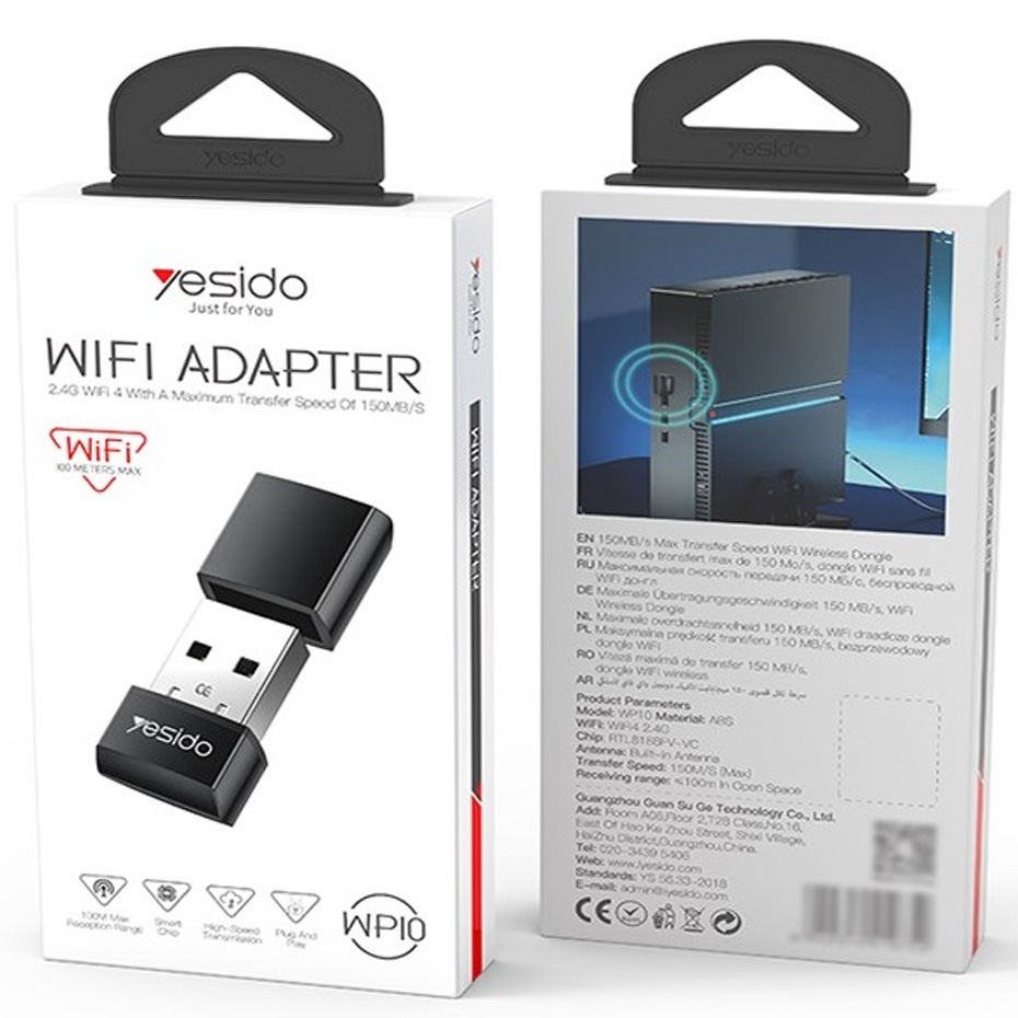 دانگل وای فای (کارت شبکه بی سیم) Yesido یسیدو WP10