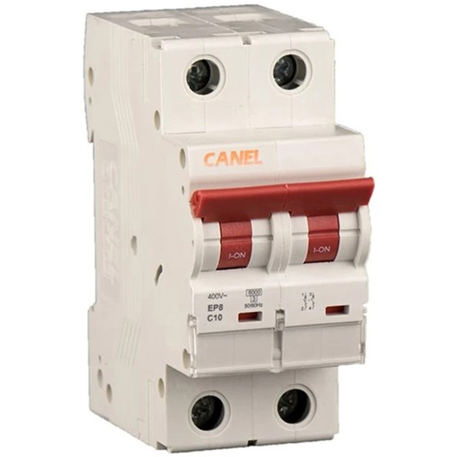 کلید مینیاتوری 40 آمپر دو پل AC کانل کد C40-6KA-2P