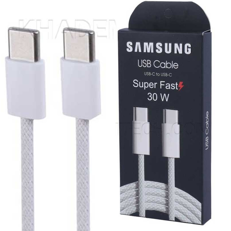 کابل تایپ سی سامسونگ مدل SAMSUNG USB-C to USB-C 30W کنفی