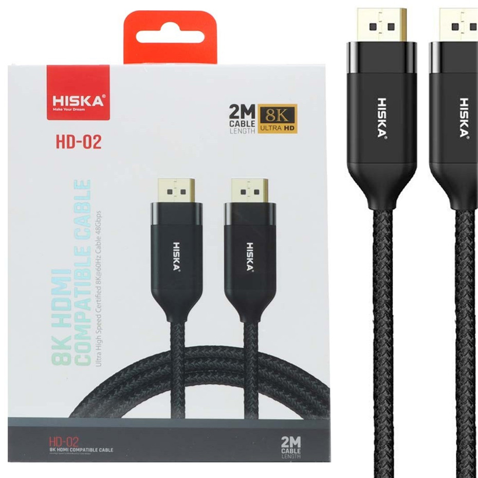 کابل 2 متر HD هیسکا 8K