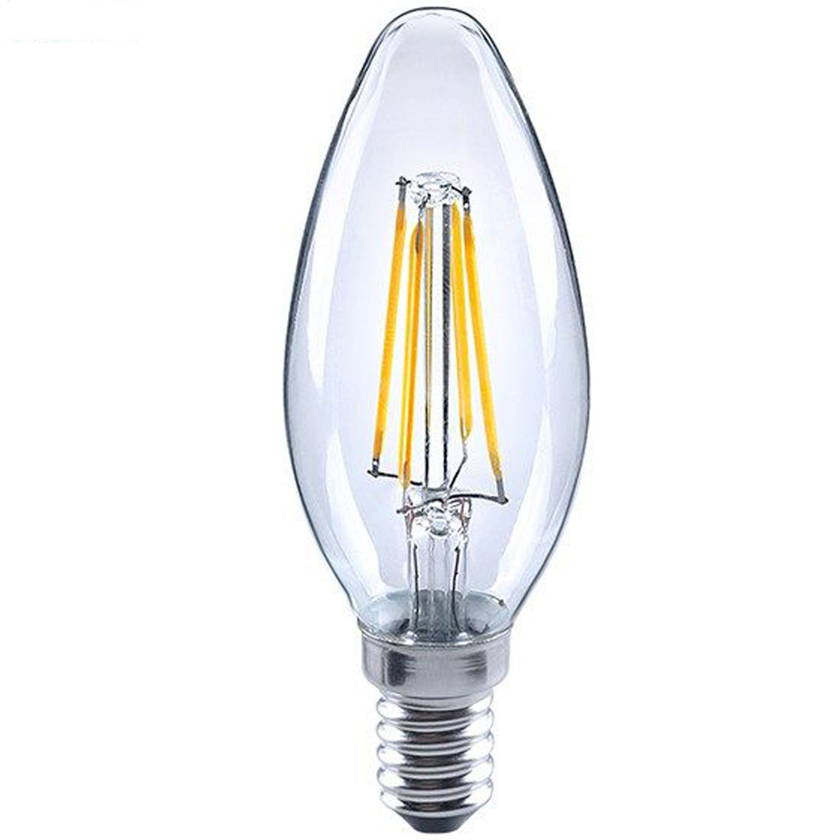 لامپ LED فیلامنتی شمعی 4 وات اسنکو پایه E14
