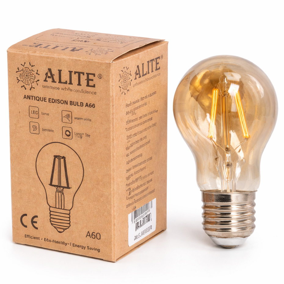 لامپ 4 وات فیلامنت A60 الیت ALITE پایه E27 سرپیچ معمولی