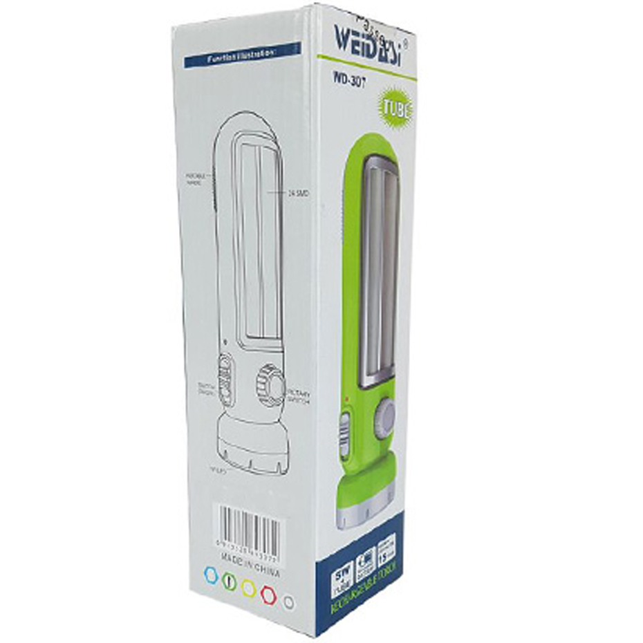 چراغ قوه شارژی دو حالته ویداسی مدل WD-307