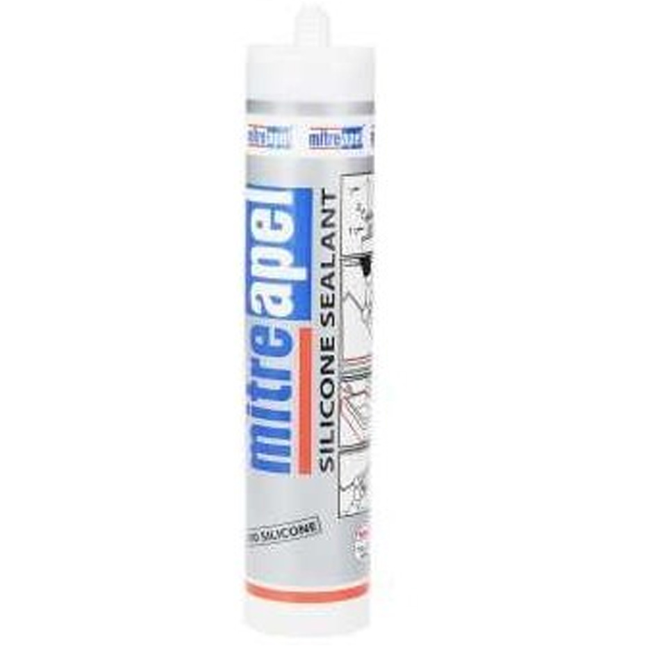 چسب سیلیکونی میتراپل MITREAPEL شفاف حجم 280 میلی‌لیتر