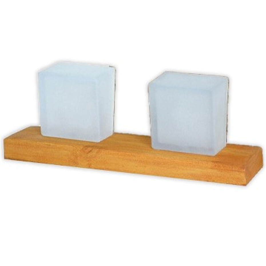 چراغ دیواری دکوراتیو 12 وات زانیس مدل برلیان 2 شعله بدنه نچرال مشکی - چوبی - سفید