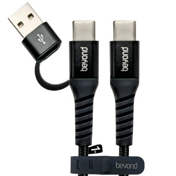 کابل تبدیل USB-C / USB به USB-C بیاند Beyond مدل BCUC - 551 طول 1 متر کابل 2 سر تایپ C
