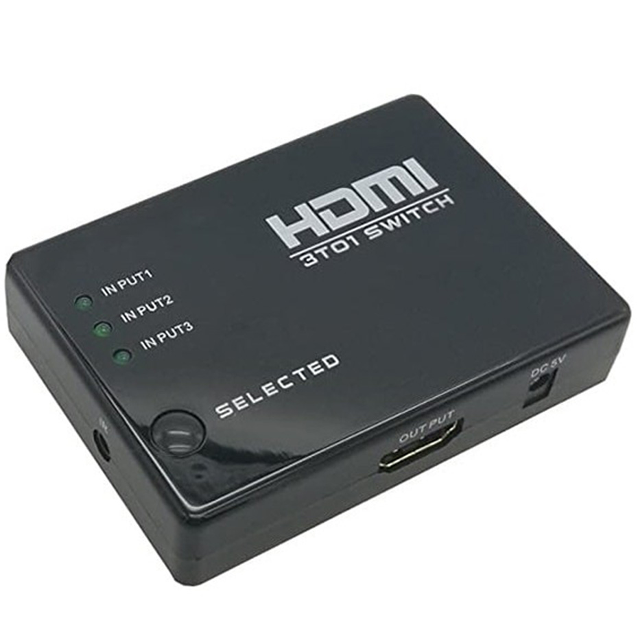 تبدیل 1 به 3 HD وی‌نت با ریموت ۳ ورودی ۱ خروجی
