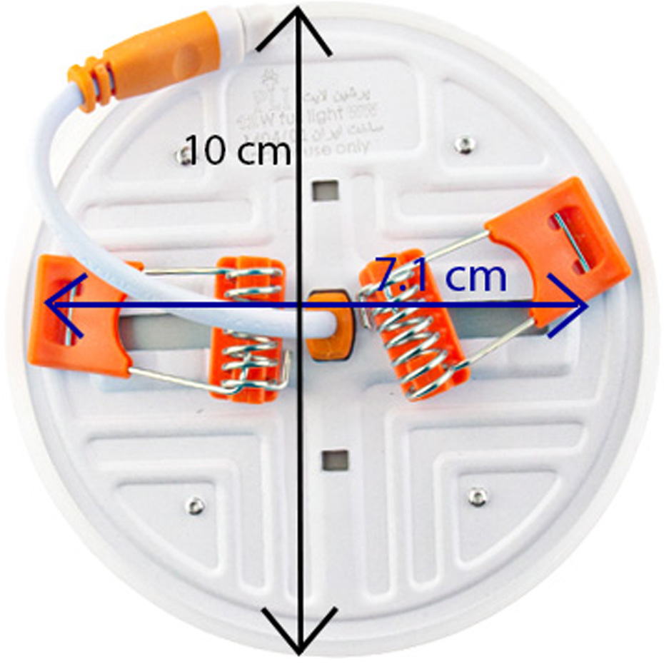 پنل LED فول سایز پرشین 12 وات گرد توکار
