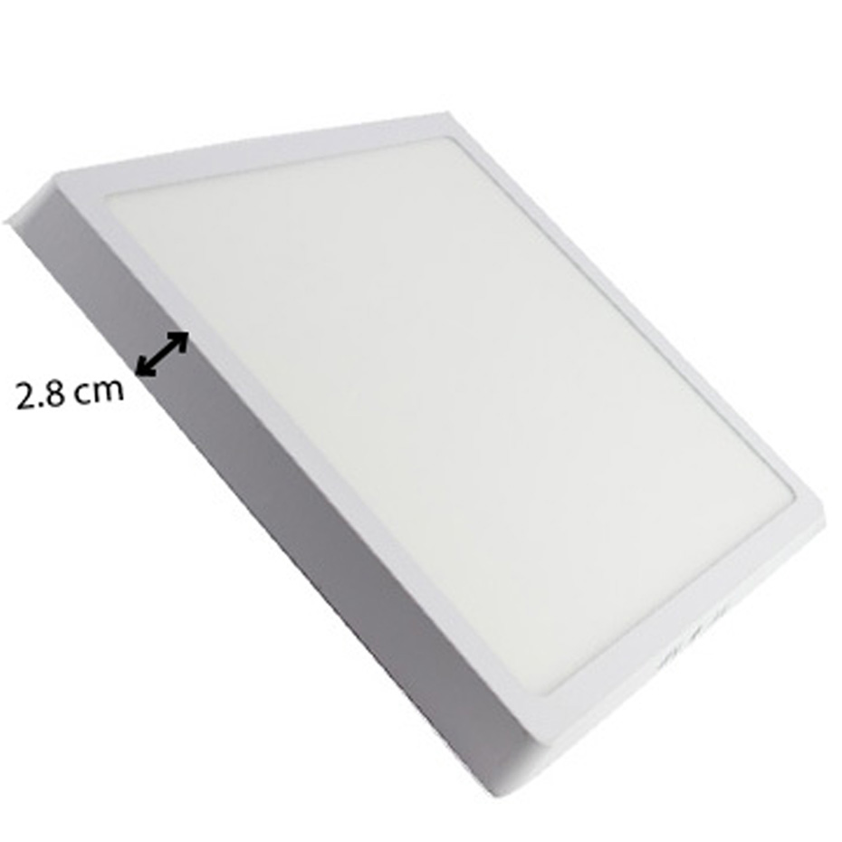 پنل LED یکتا افروز 18 وات مربع روکار ساید لایت فریم آلومینیومی