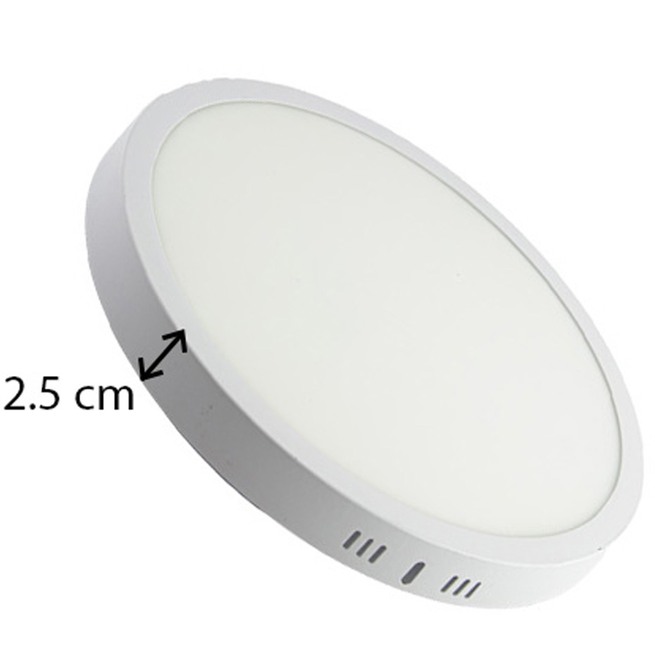 پنل LED یکتا افروز 24 وات گرد روکار ساید لایت با فریم آلومینیومی