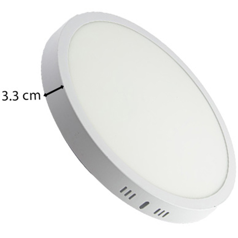 پنل LED یکتا افروز 48 وات گرد روکار ساید لایت فریم آلومینیومی