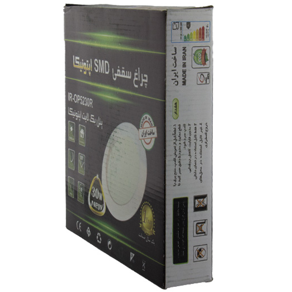 پنل گرد 30 وات اپتونیکا روکار SMD