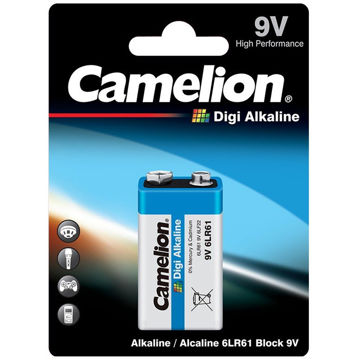 باتری کتابی 9 ولت کملیون Camelion مدل Digi Alkaline آلکالاین