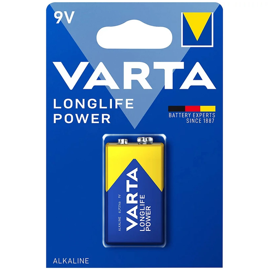 باتری کتابی 9V وارتا VARTA LONGLIFE POWER