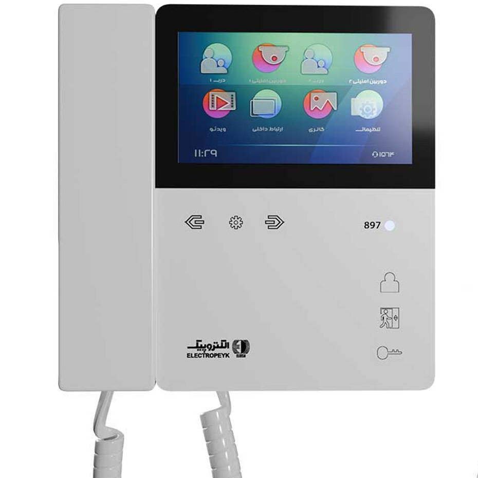 گوشی تصویری 4/3 اینچ مدل 897 PRO الکتروپیک مگنتی