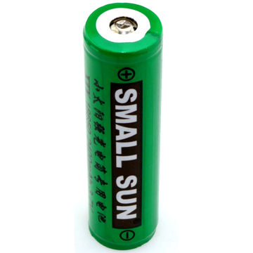 باتری لیتیوم یون اسمال سان SMALL SUN سبز مدل 18650 ظرفیت ۲۴۰۰ میلی آمپر 3.7V