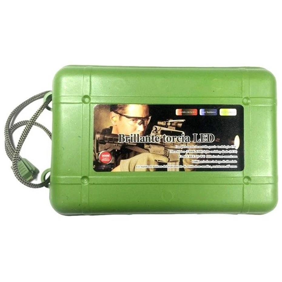 چراغ قوه پلیسی T6 مدل RL103 شارژی + باطری خور زوم دار لوازم دار