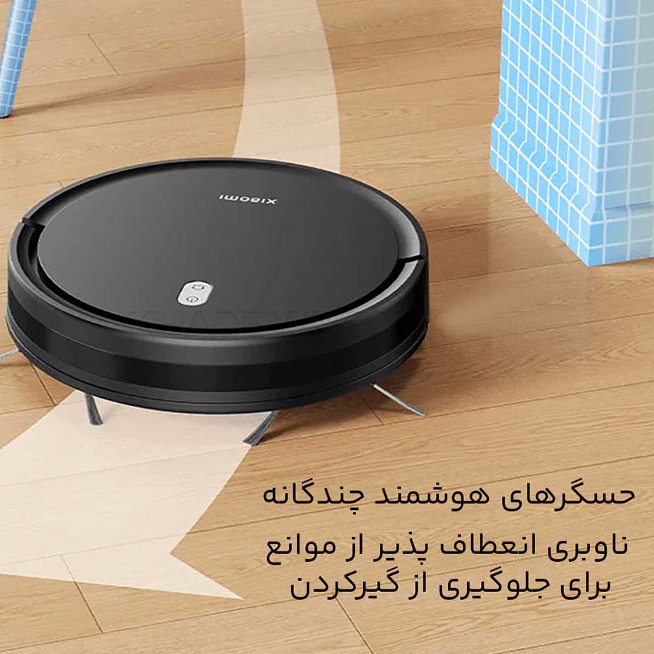 خرید جارو هوشمند رباتیک شیائومی مدل XIAOMI Robot Vacuum E5 C108 مشکی