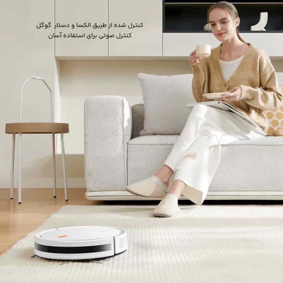قیمت و خرید جارو هوشمند رباتیک شیائومی مدل XIAOMI Robot Vacuum E5 C108 مشکی