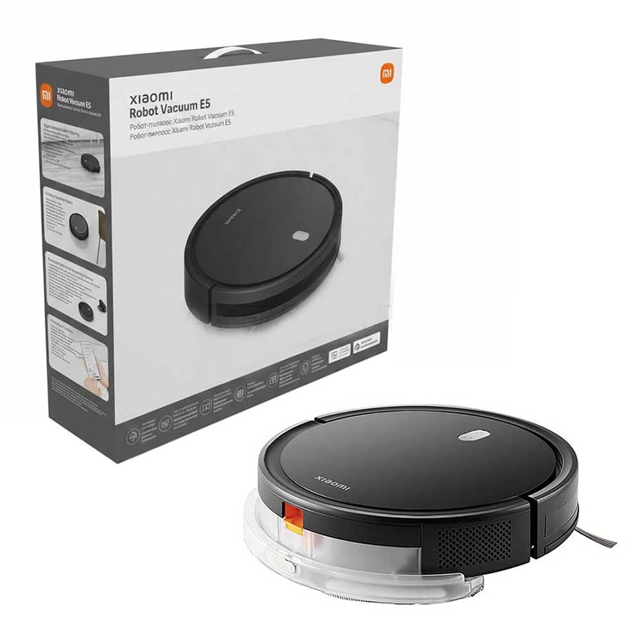 خرید جارو هوشمند رباتیک شیائومی مدل XIAOMI Robot Vacuum E5 C108 مشکی