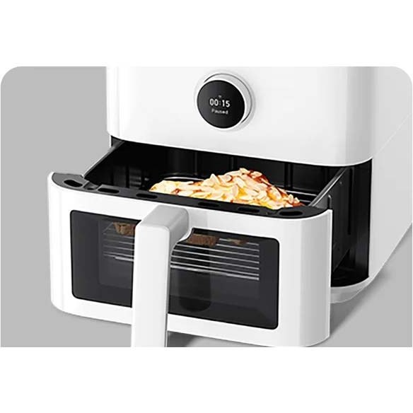 جزییات سرخ کن بدون روغن و هواپز شیائومی مدل XIAOMI Smart Air Fryer MAF15 5.5L سفید