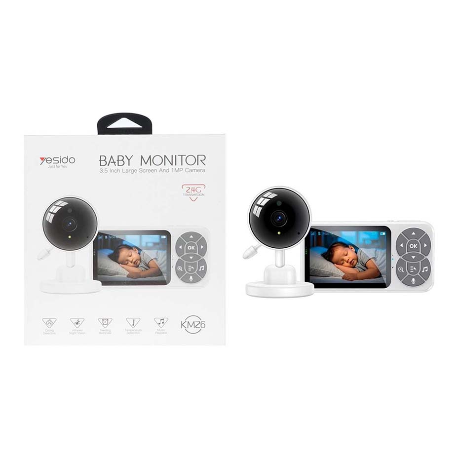 قیمت دوربین و مانیتور کنترل کودک یسیدو مدل YESIDO KM26 BABY MONITOR