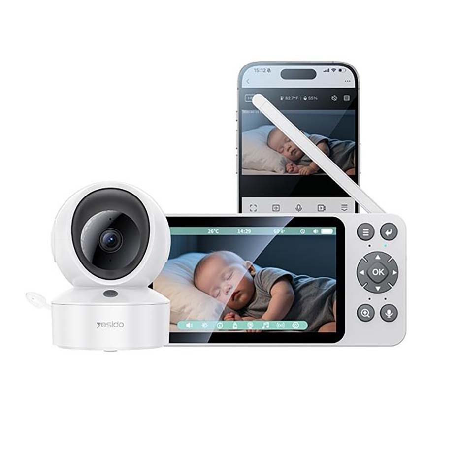خرید دوربین و مانیتور کنترل کودک یسیدو مدل YESIDO KM28 BABY MONITOR