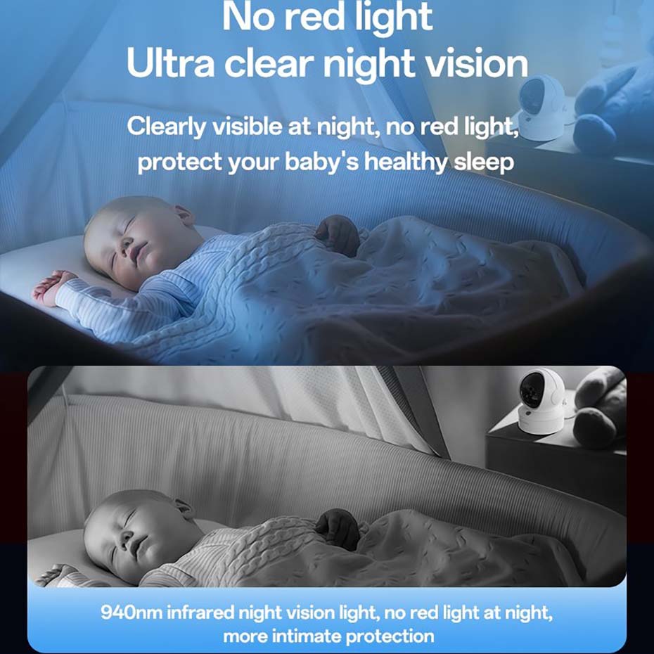 دوربین و مانیتور کنترل کودک یسیدو مدل YESIDO KM28 BABY MONITOR