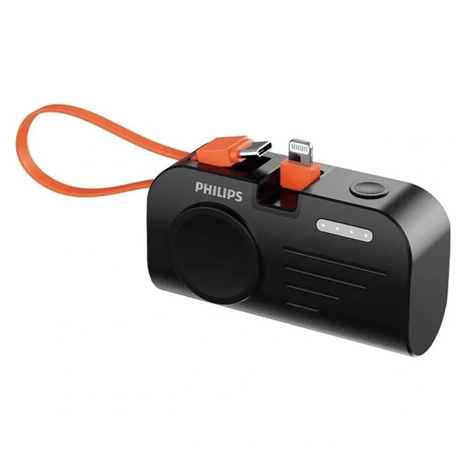 خرید پاوربانک فیلیپس مدل PHILIPS DLP2552VB 5000mAh 22.5W مشکی