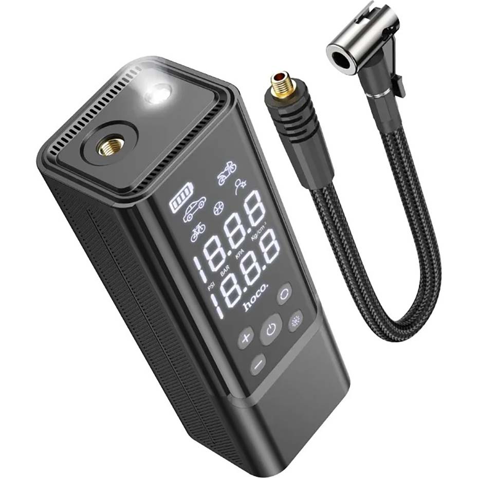 جزییات پمپ باد و پاوربانک هوکو مدل HOCO ZP7 5000mAh 10W